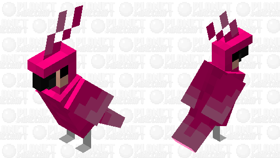 pink parrot Minecraft Skin