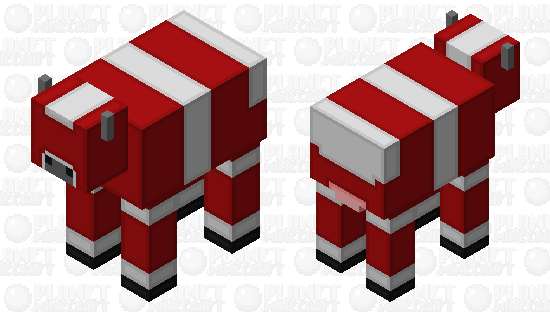 Simplistic Red Mooshroom Minecraft Mob Skin