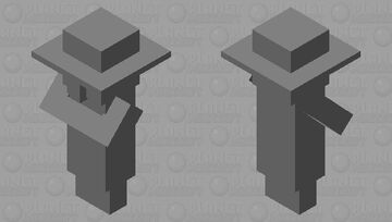 Villager Stone Statue Minecraft Mob Skin