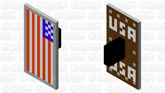 American flag shield Minecraft Skin