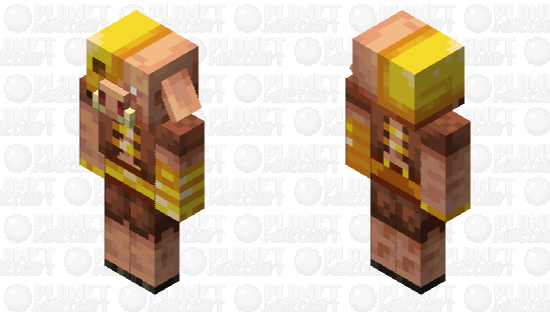 Golden Piglin Minecraft Skin