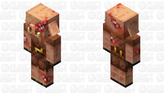 Toothy Piglin Minecraft Skin