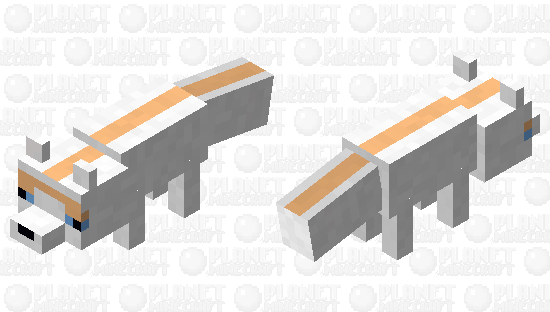 Sunglow Fox Minecraft Mob Skin