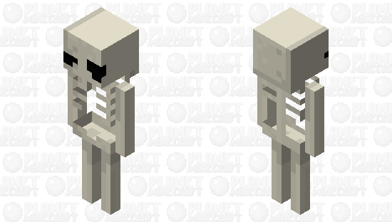 FishStacks style Skeleton Minecraft Skin