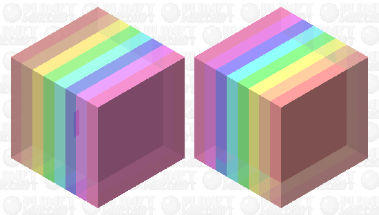 Rainbow slime Minecraft Mob Skin