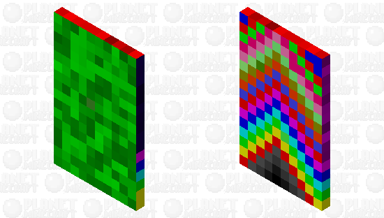 rainbown+green Cape ! Minecraft Mob Skin