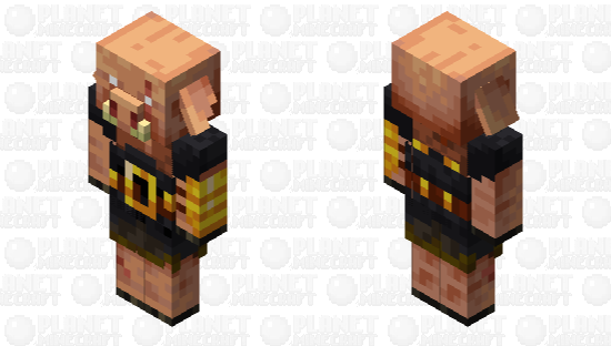 Better Piglin brute (look at the ear) Minecraft Skin