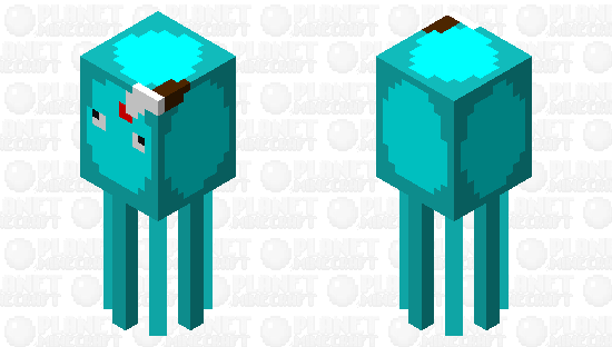 Stupid Glow Squid Minecraft Mob Skin Stupid Glow Squid Minecraft Mob Skin