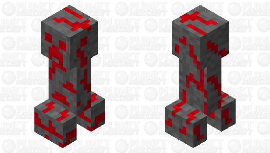 Redstone Ore Creeper Minecraft Mob Skin