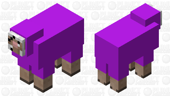 Purple Shep Minecraft Mob Skin