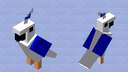 Barenzjulio Blue and white parrot Minecraft Mob Skin