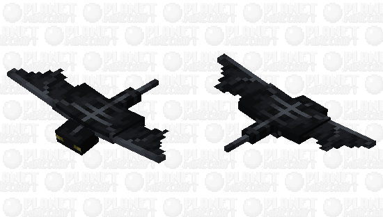 Black Phantom Minecraft Mob Skin