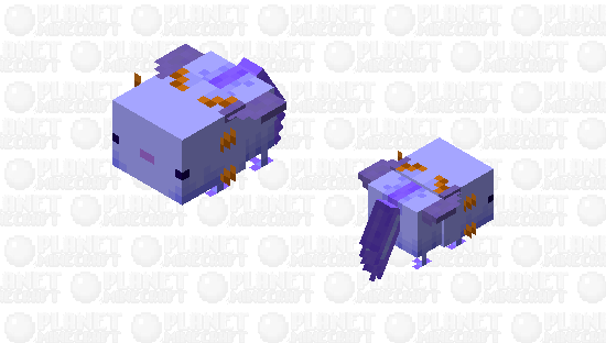 Ridable elytra Axo Minecraft Skin