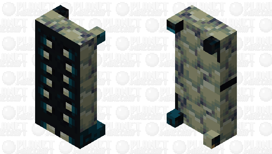 Sculk bed (don't sleep in it or it well consume u) Minecraft Skin