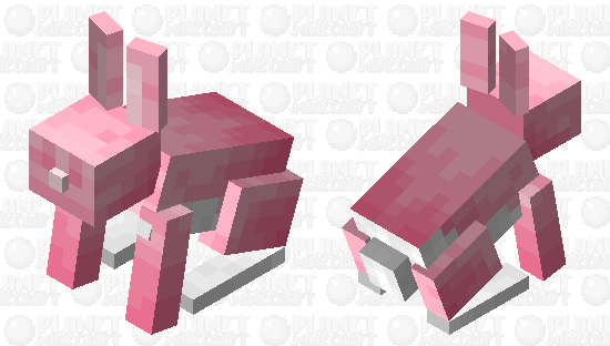 Pink Rabbit Minecraft Skin