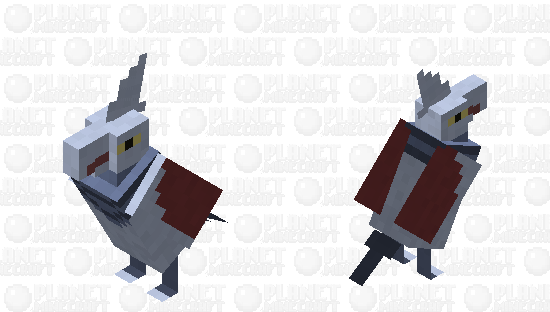 Skarmory - Pokemon Parrot Replacer Minecraft Skin