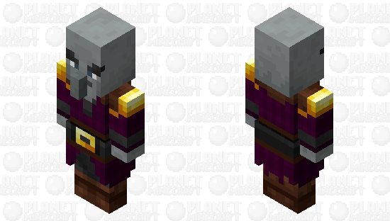 Pillager level-2 / gold / remade re-texturing Minecraft Skin