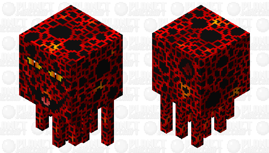 Hot ghast shooting Minecraft Skin