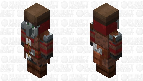 Red bandit (variant-pillager) Minecraft Skin