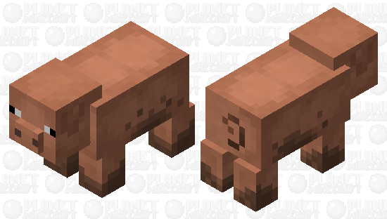 Better brown pig Minecraft Skin