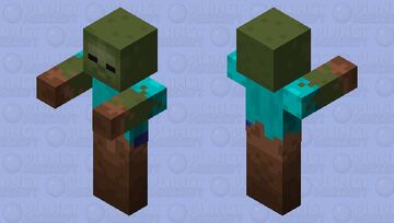 Muddy Zombie Minecraft Mob Skin