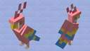 pansexual parrot ~colourful collage - pop reel Minecraft Mob Skin