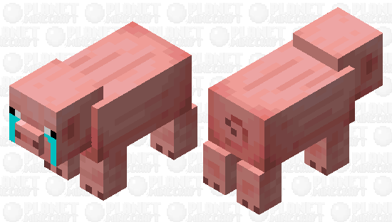 Crying pig :( Minecraft Skin