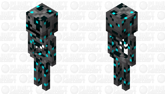 Corrupted Skeleton Minecraft Skin