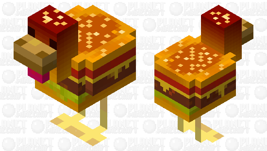 Hamburger Chicken Sarpento Minecraft Skin