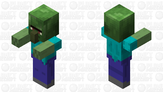 Classic Zombie Villager Minecraft Skin