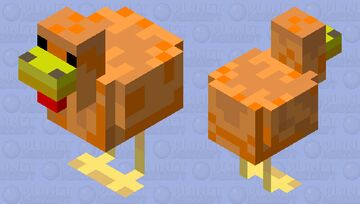 orange chicken Minecraft Mob Skin