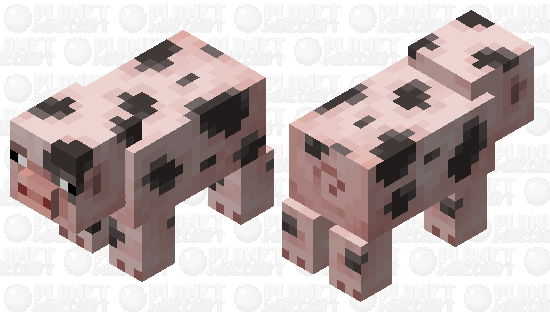 Spotted pig Minecraft Skin