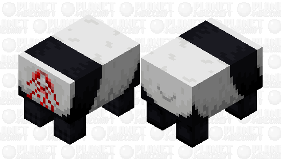 Headless Panda Minecraft Mob Skin