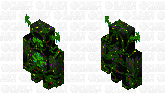 Deep Dark Warden Ancient Version Minecraft Skin