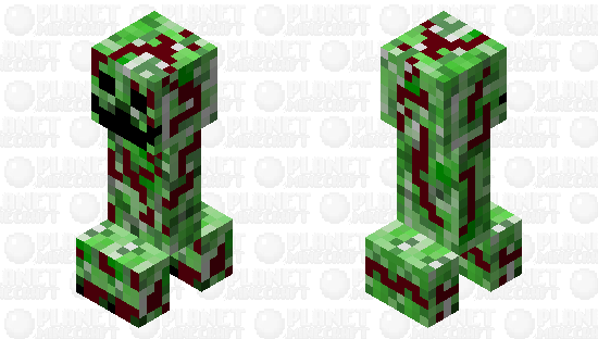 Distorted Creeper Minecraft Mob Skin