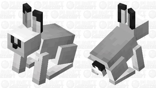 Arctic Hare Minecraft Mob Skin