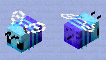 Blue Bee Minecraft Mob Skin