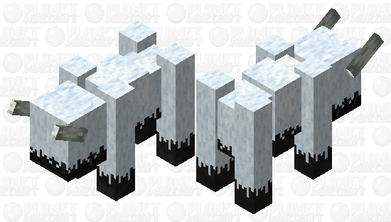 Snowy Beast Ravager Minecraft Mob Skin