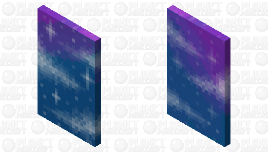 Плащ С Ночным Небом, Звездами И Облачками Minecraft Mob Skin