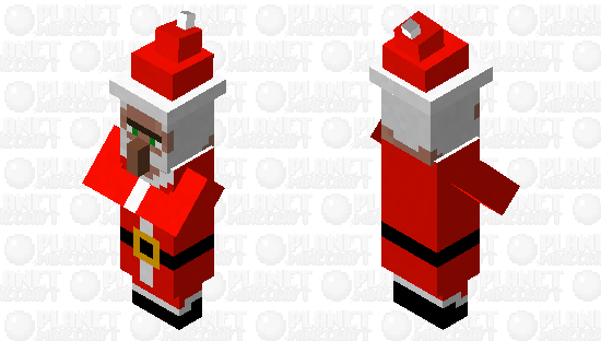 Santa Claus (Villager) (Element Animation) (Villager News) Minecraft Skin