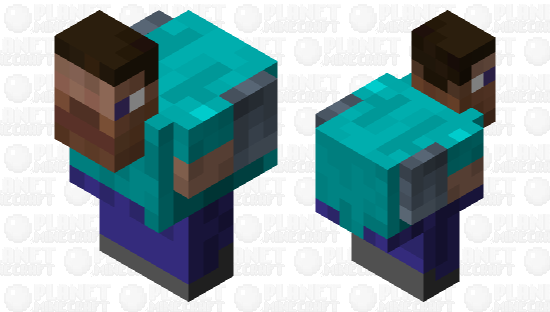 Not-so-small flying Steve Minecraft Skin
