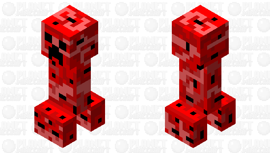 Strawberry Creeper Minecraft Skin