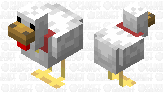 Chuckles the Chicken! (Pet Chicken with Collar) Minecraft Skin