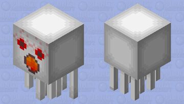 Realistic angry Ghast Minecraft Mob Skin