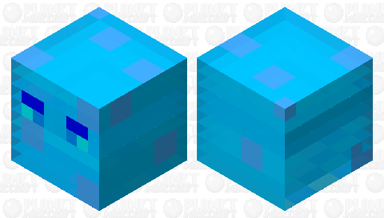 Aqua cube Minecraft Skin