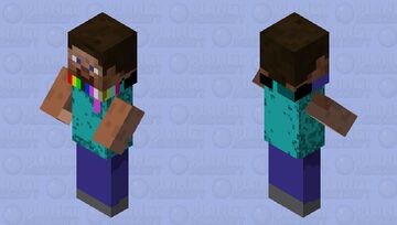Trading Steve with scarf🧣is it an unfunny joke? Minecraft Mob Skin