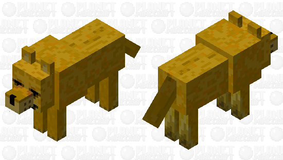cheems dog as wolf Minecraft Skin