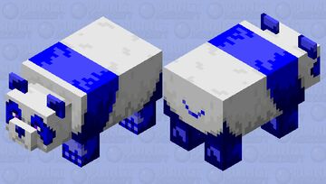 Blueberry Panda Minecraft Mob Skin