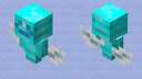 light blue impostor Minecraft Mob Skin
