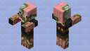 Programmer Art-Style Zombified Piglin Brute Minecraft Mob Skin